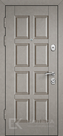 Фото №2 «Железная дверь темная графика и светлая филёнка для квартиры №47»